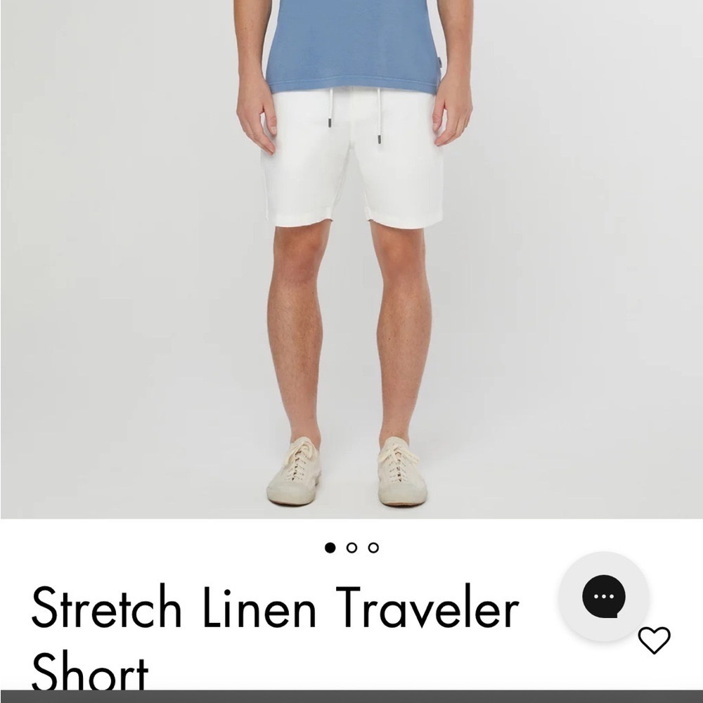 NWT Onia Stretch Linen Traveler Short